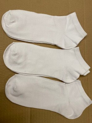 Ponožky biele/1  40/43 6 páry
