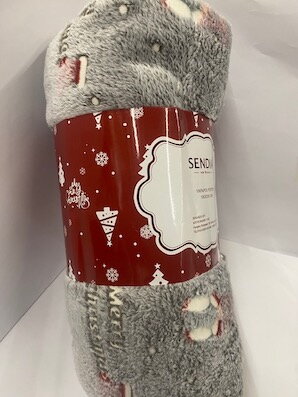 Deka sivá svieťiaca  1 ks  150x200