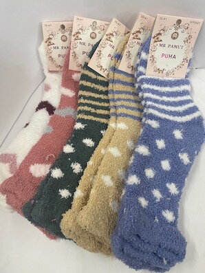Ponožky viacfarebné 35-41 froté  5 párov