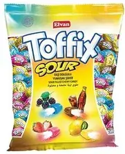 Cukríky Toffix ovocné kyslé 1 kg SOUR