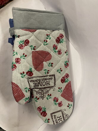 Kuchynská chňapka 2 ks sivá 