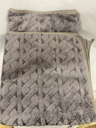 Rýchloschnúca osuška + uterák tmavo sivý 