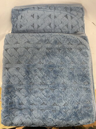 Rýchloschnúca osuška + uterák modrý 