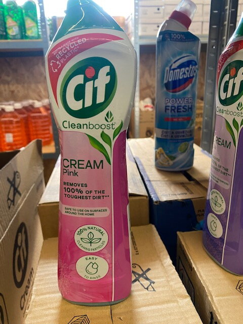 Cif cleanboost crem ružový 500ml/720g Cif cleanboost crem ružový 500ml/720g