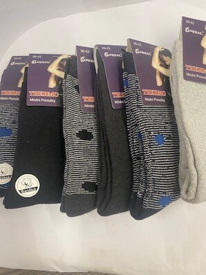 Ponožky  termo  mix/D  39-42  3 páry