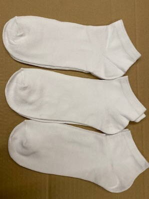 Ponožky biele/1  43-47 6 páry