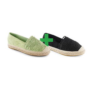 5370-1/4 zelená+čierna 1+1