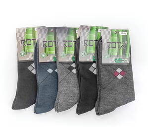 Ponožky viacfarebné so vzorom 39-42  5 párov