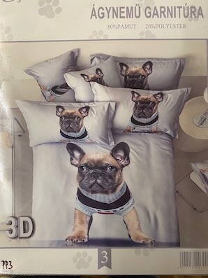 Posteľné obliečky 3D/PP3  3 dielna súprava