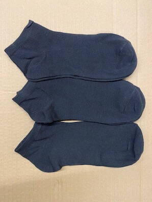 Ponožky čierne/4  43-47 6 páry