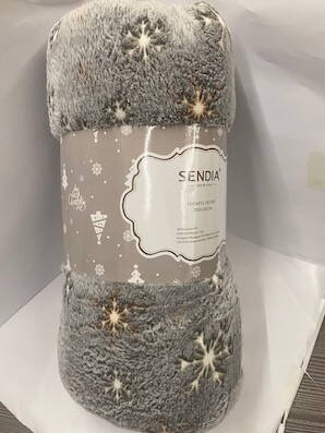 Deka sivá svieťiaca  1 ks  200x230