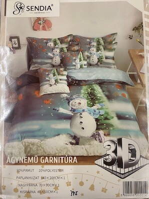 Posteľné obliečky 3D/PP5  3 dielna súprava